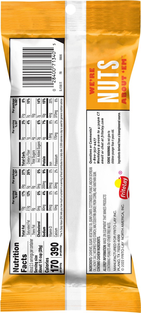 slide 2 of 4, Nut Harvest Cashews, 2.25 oz