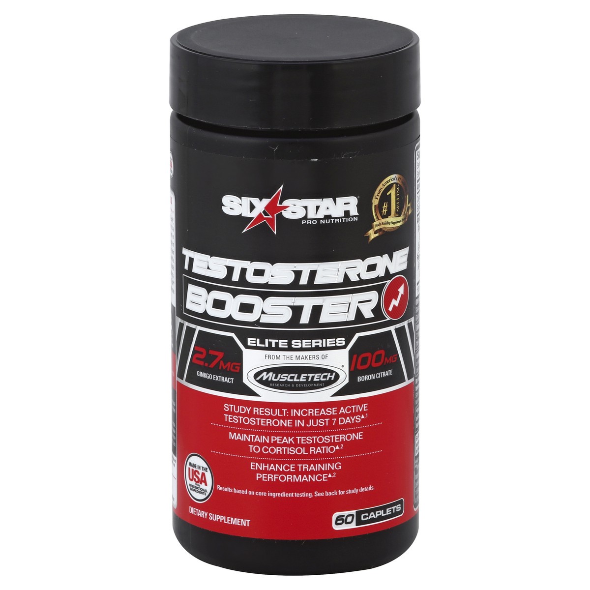 slide 2 of 3, Six Star Testosterone Booster Caplets, 60 ct