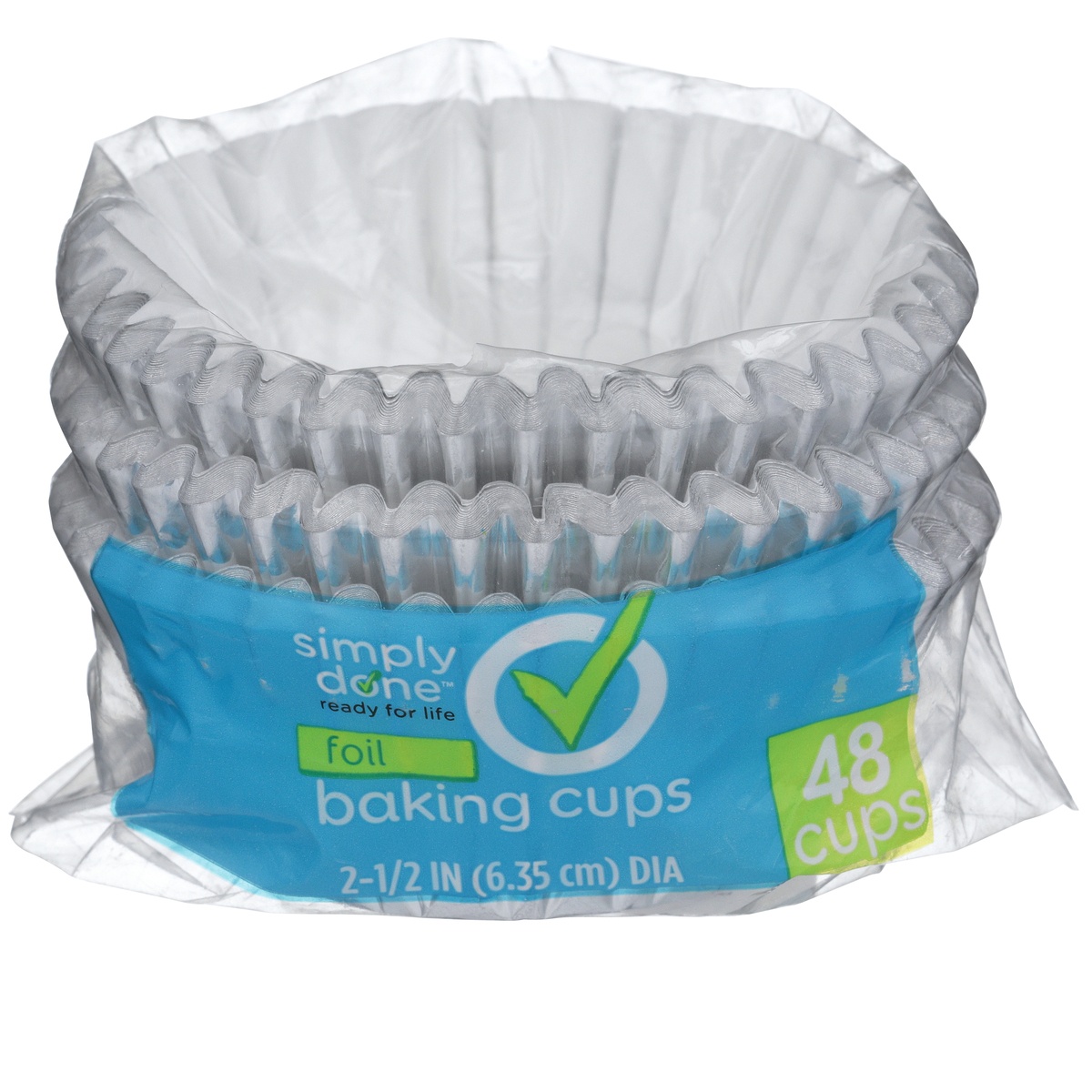 slide 1 of 1, Simply Done Baking Cups Foil, 48 ct