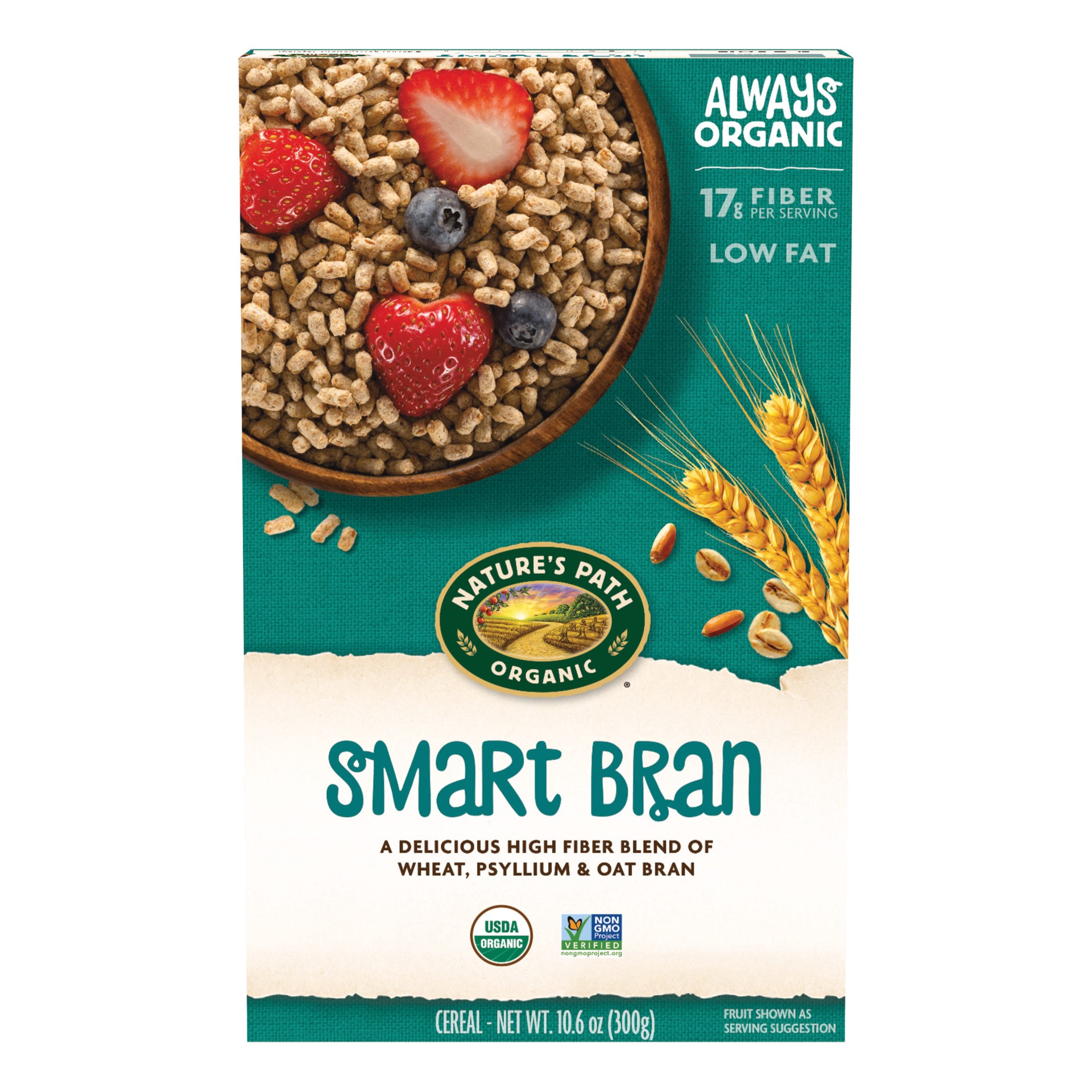 slide 1 of 6, Nature's Path Organic Smart Bran Cereal 10oz Box, 10.6 oz