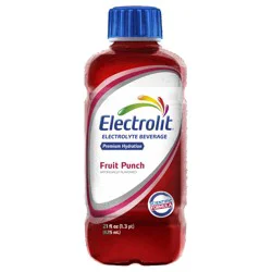 Electrolit Premium Hydration Fruit Punch Flavored Electrolyte Beverage, 21 fl oz bottle