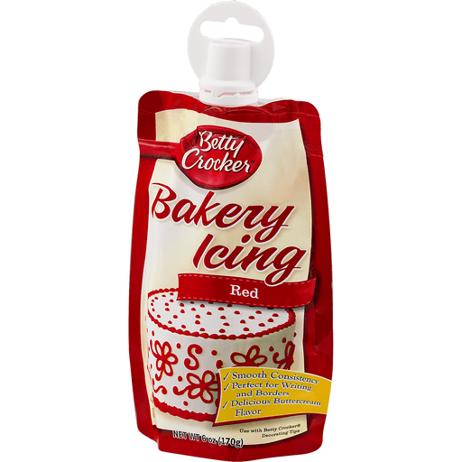 slide 3 of 8, Betty Crocker Easy Squeeze Decorating Icing, Red, 6 oz