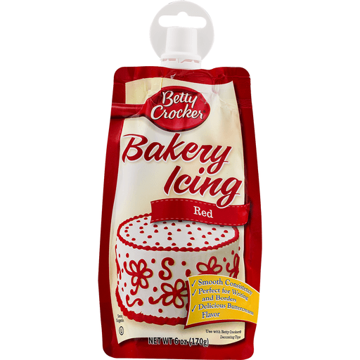 slide 4 of 8, Betty Crocker Easy Squeeze Decorating Icing, Red, 6 oz