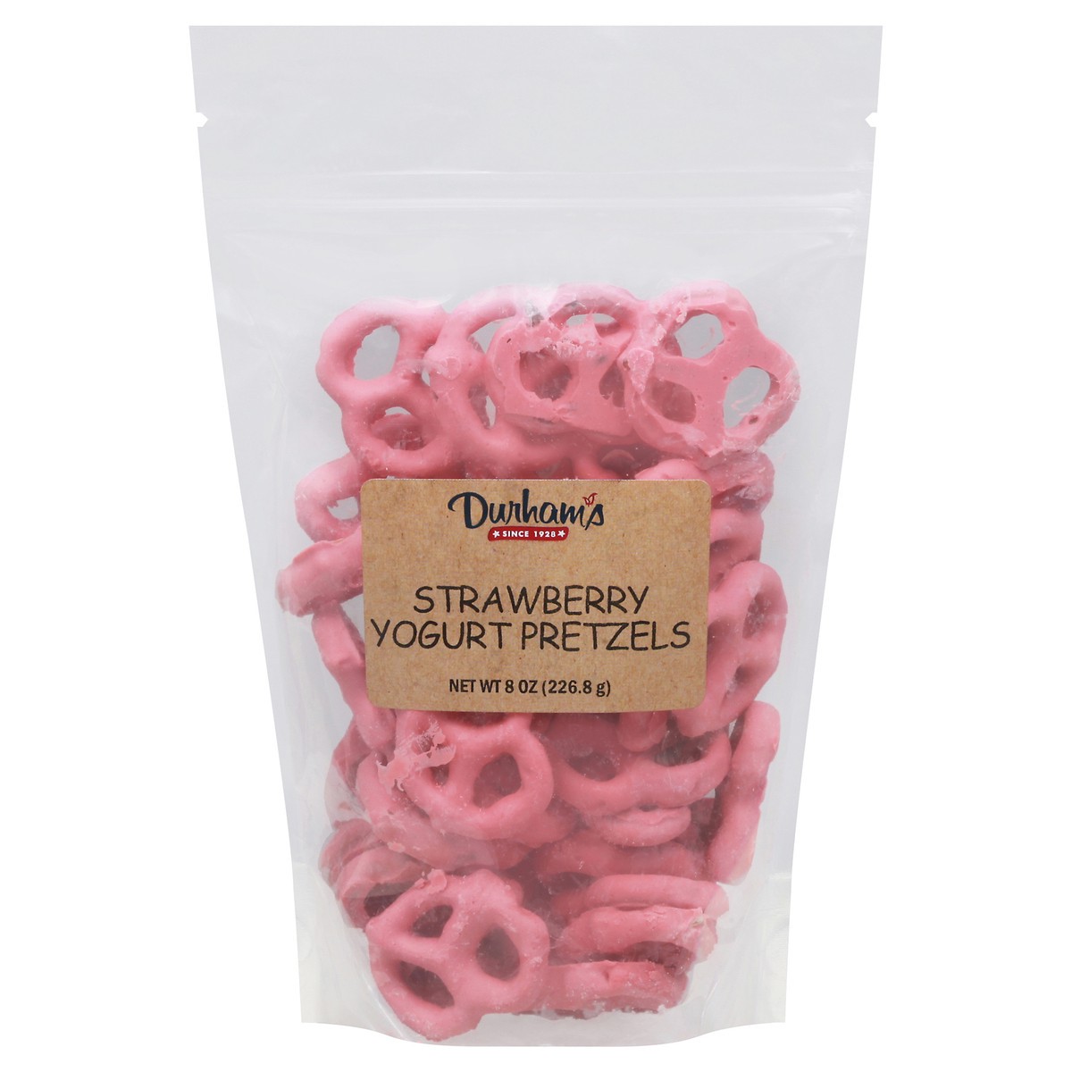 slide 7 of 13, Durham's Strawberry Yogurt Pretzels 8 oz, 8 oz