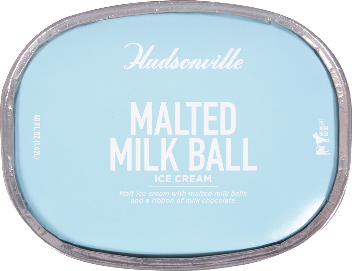 slide 9 of 9, Hudsonville Malted Milk Ball Ice Cream 48 fl oz, 48 fl oz