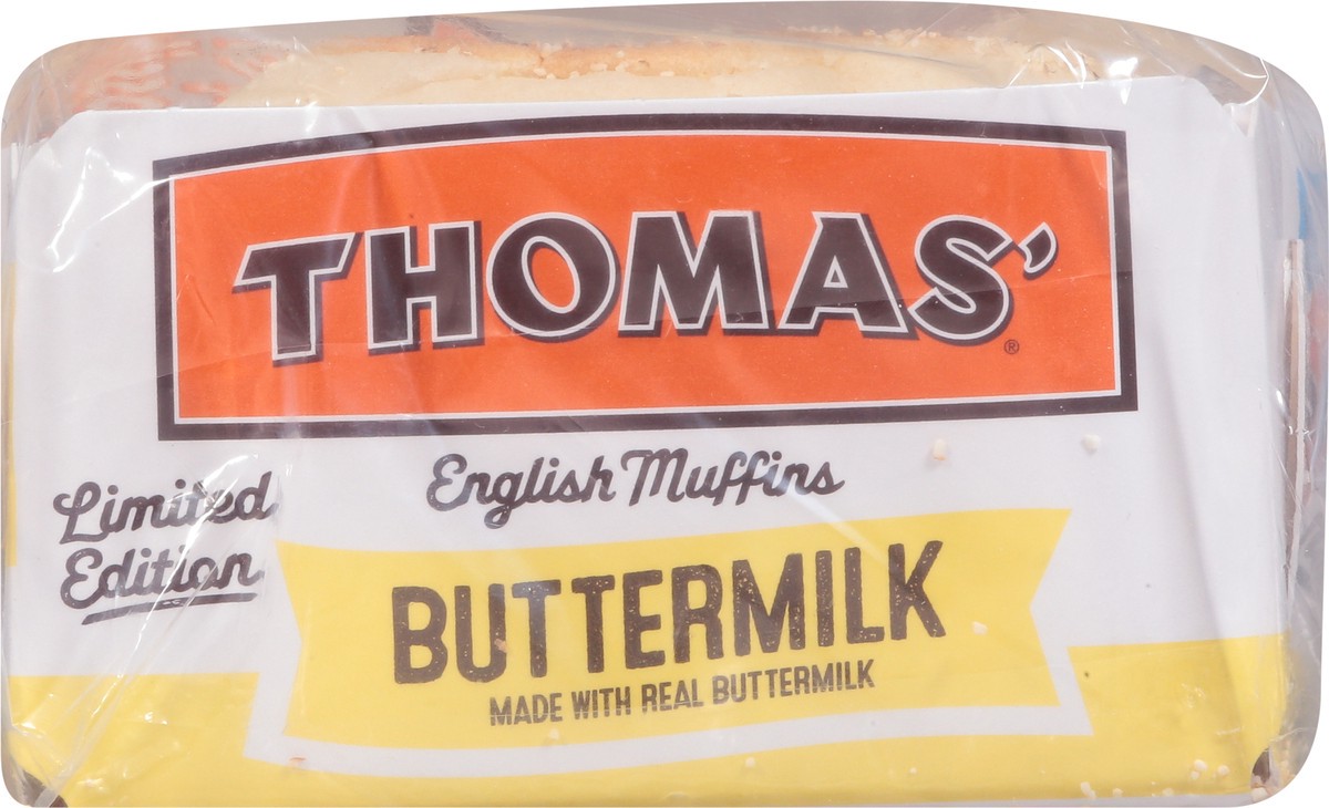 slide 2 of 9, Thomas' Buttermilk English Muffins, 6 count, 13 oz, 6 ct