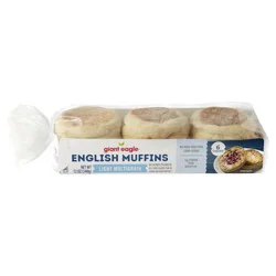 Giant Eagle English Muffins, Light Multigrain