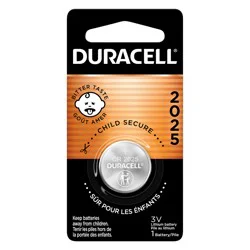 Duracell 2025 3V Lithium Coin Battery, 1/Pack