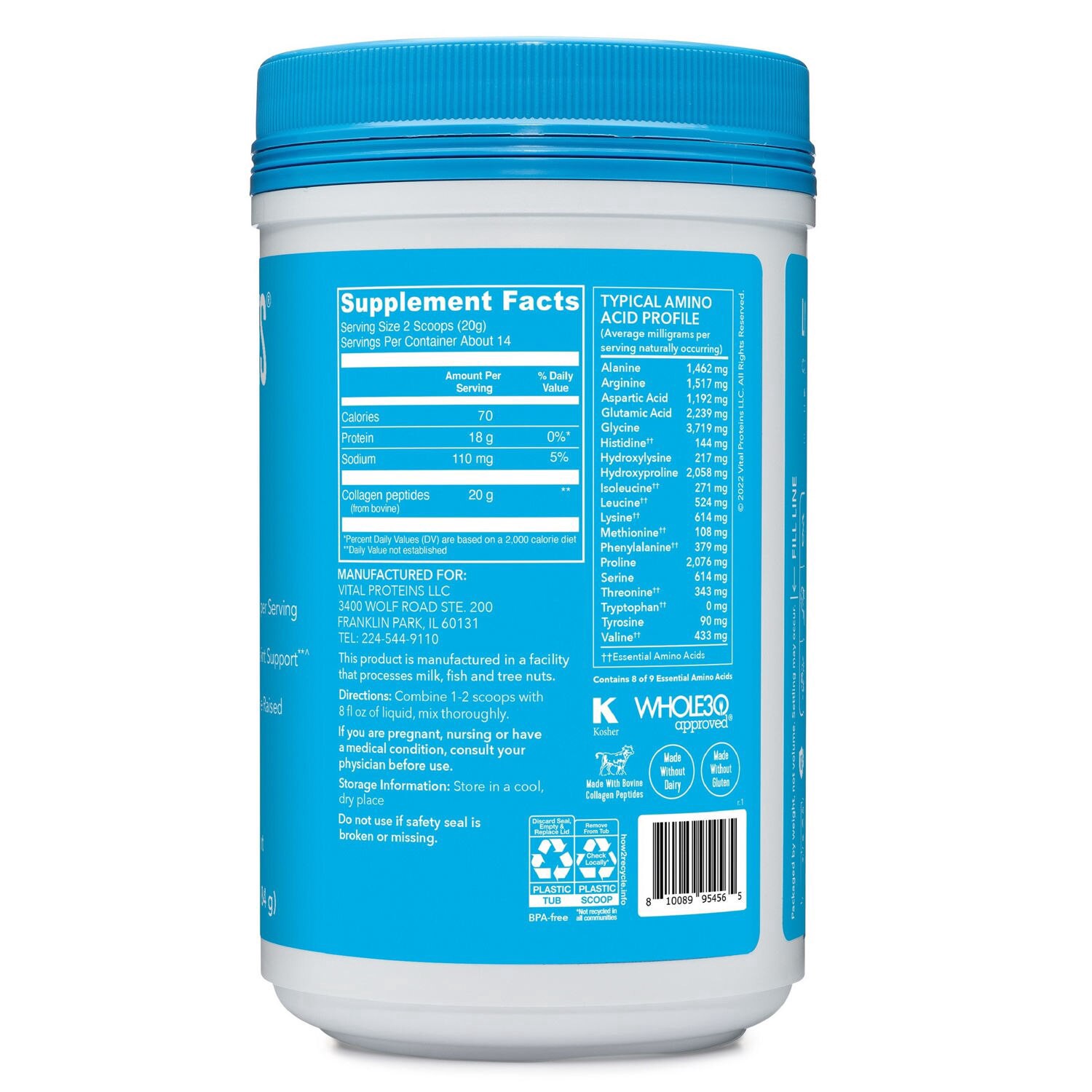 slide 5 of 5, Vp Collagen Peptides, 10 oz