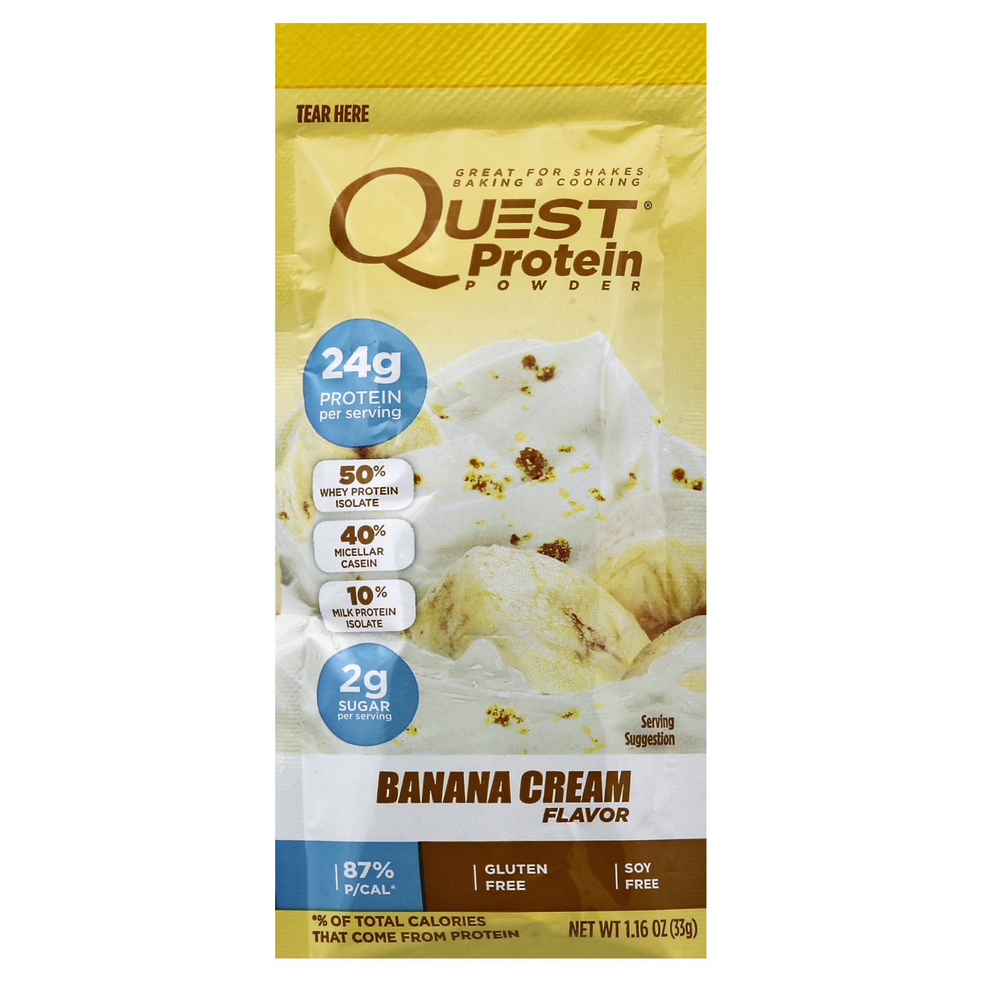 slide 1 of 1, Quest Protein Powder Packet - Banana Cream, 0.99 oz