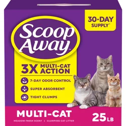 Scoop Away Multi-Cat Clumping Meadow Fresh Scent Cat Litter
