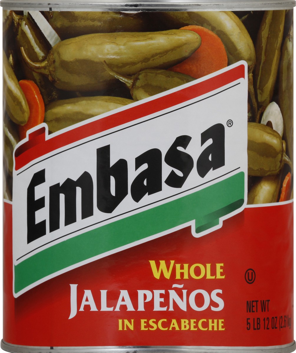 slide 9 of 13, Embasa Whole in Escabeche Jalapenos - 92 oz, 92 oz