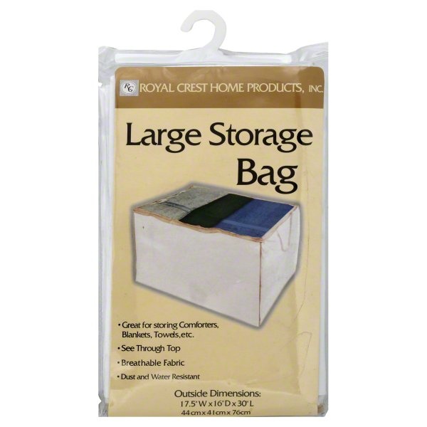 slide 1 of 1, Royal Crest Large Storage Bag, 1 ct