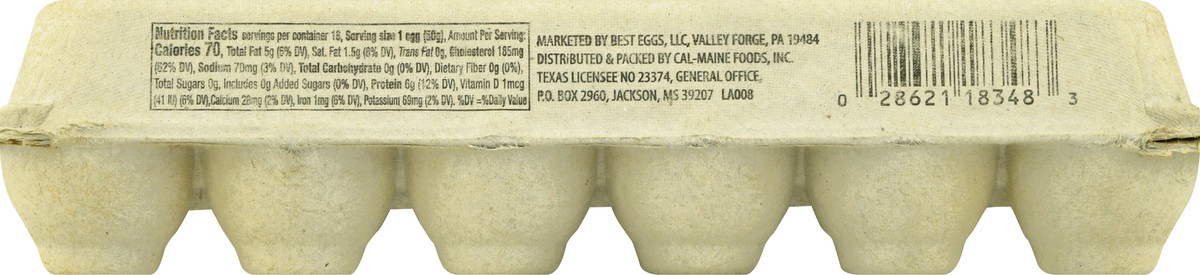 slide 10 of 13, FARMHOUSE EGGS Large Brown Cage Free Eggs, 18 Count, 18 ct