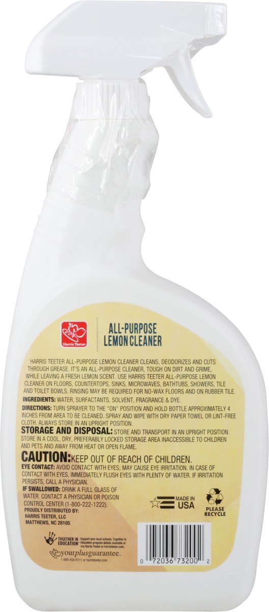 slide 9 of 9, Harris Teeter All Purpose Lemon Cleaner, 1 ct