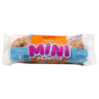 slide 1 of 1, Hy-Vee Mini Cinnamon Donuts, 3.5 oz