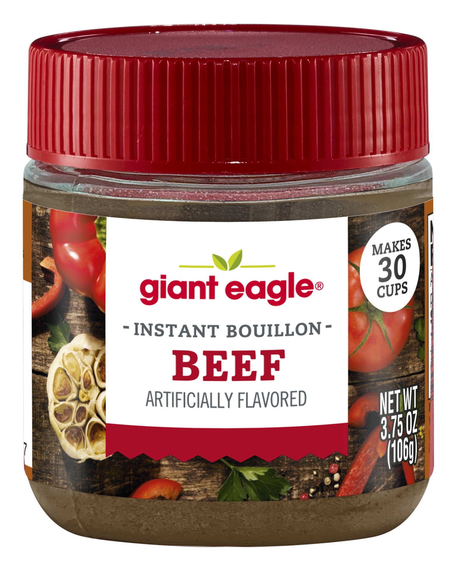 slide 1 of 1, Giant Eagle Instant Bouillon, Beef Flavored, 3.75 oz