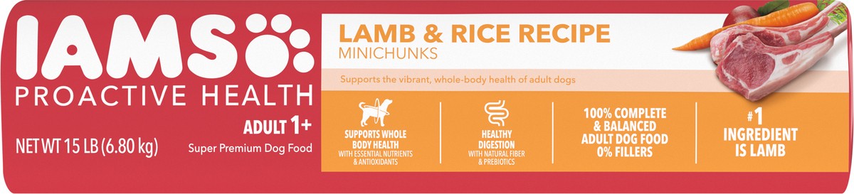 slide 4 of 9, Proactive Health Adult 1+ Minichunks Super Premium Lamb & Rice Recipe Dog Food 15 lb, 15 lb
