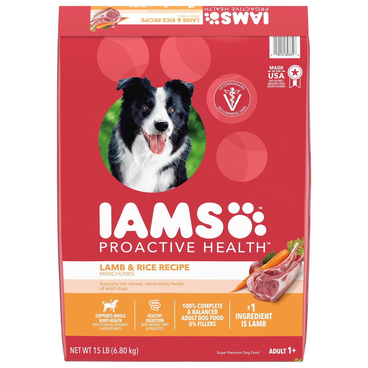 slide 1 of 9, Proactive Health Adult 1+ Minichunks Super Premium Lamb & Rice Recipe Dog Food 15 lb, 15 lb