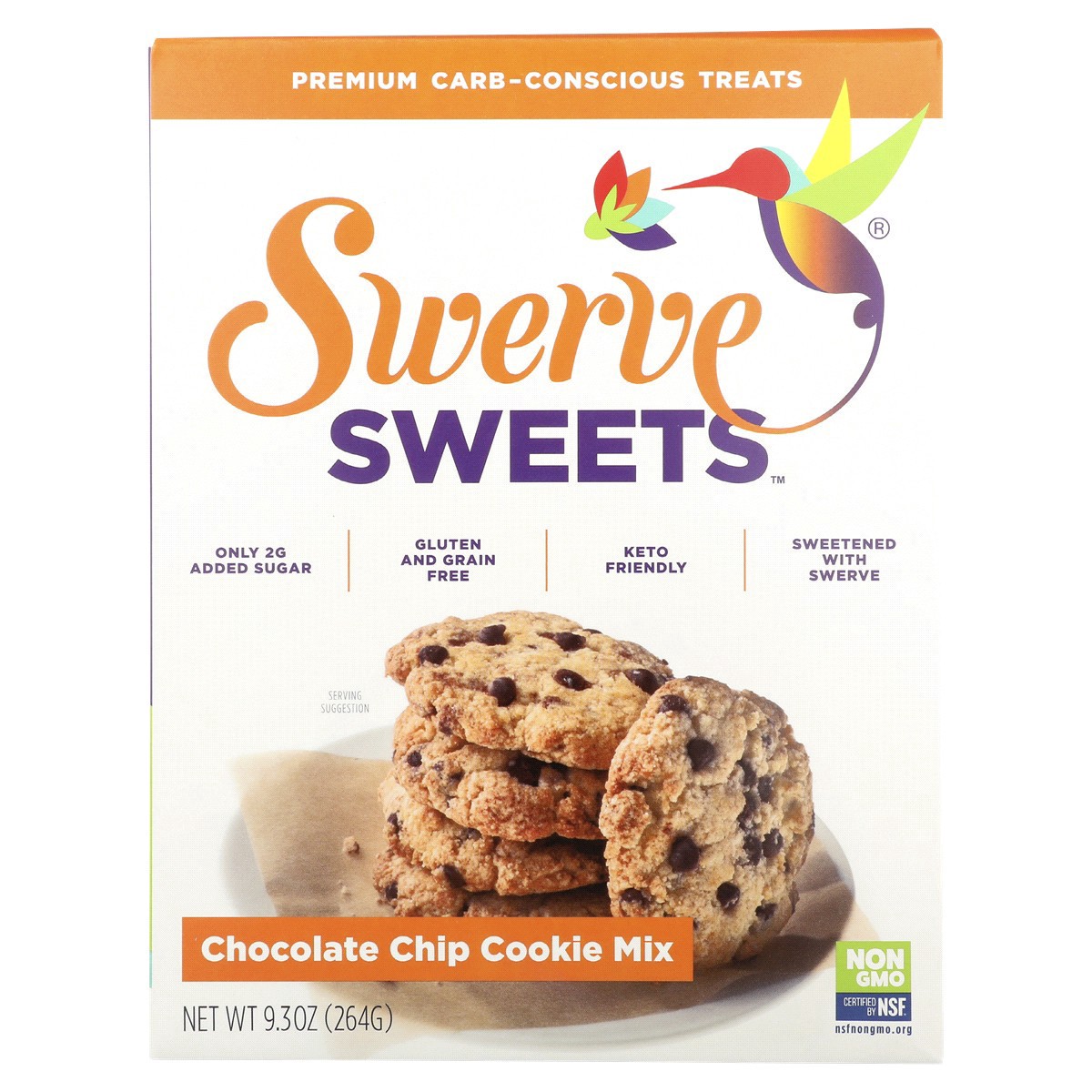 slide 1 of 13, Swerve Keto Friendly Chocolate Chip Cookie Mix 9.3 oz, 9.3 oz