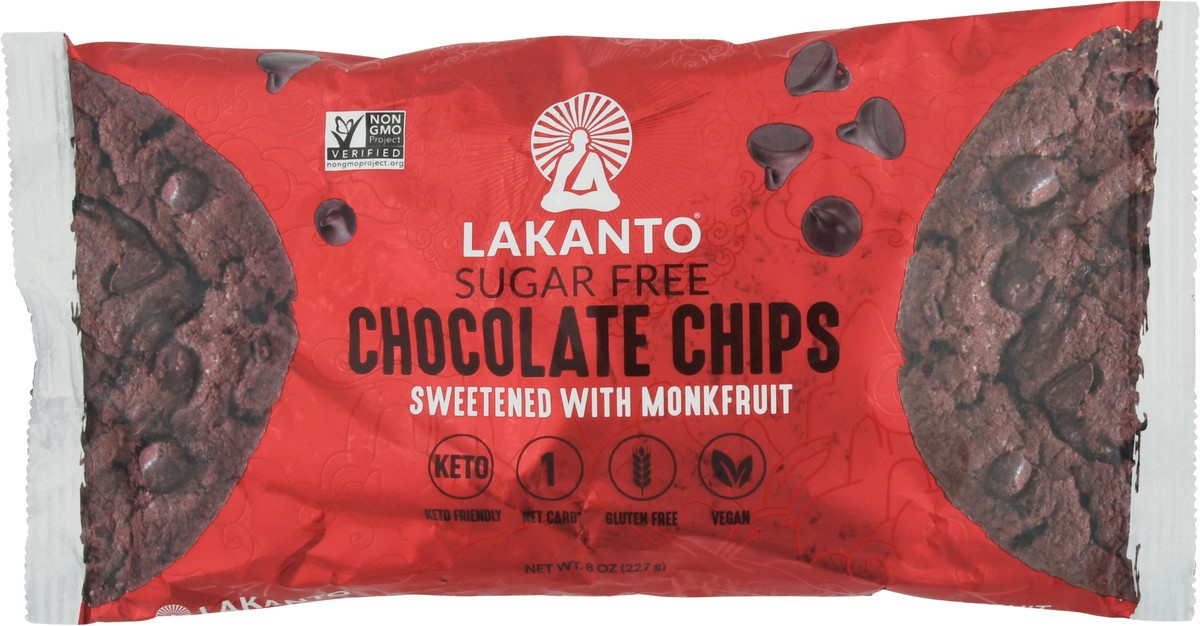 slide 11 of 13, Lakanto Sugar Free Chocolate Chips 8 oz, 8 oz