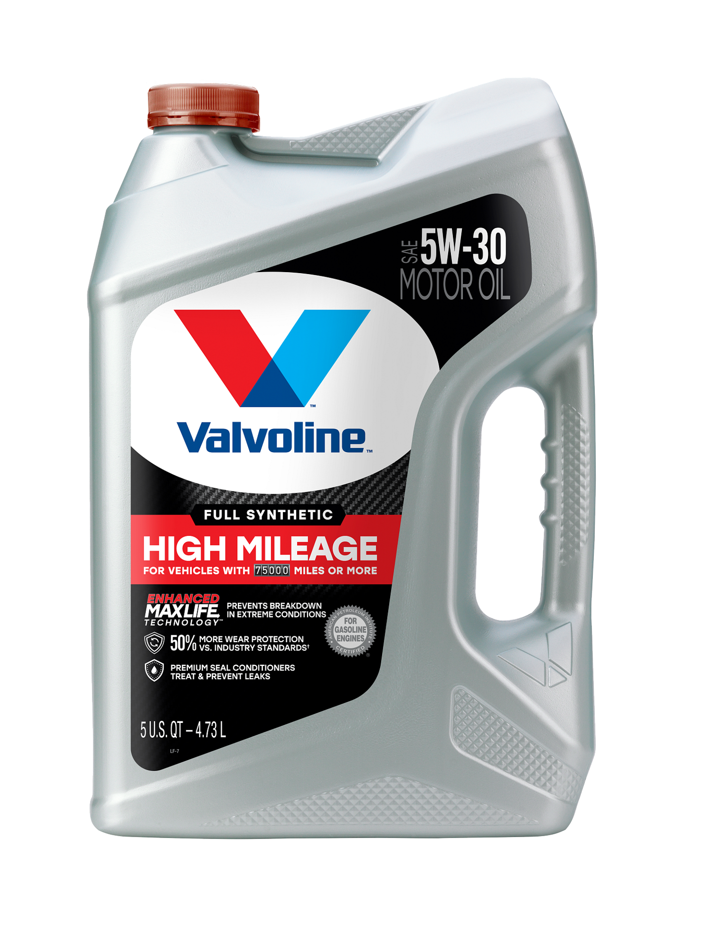 slide 1 of 2, Valvoline Full Synthetic High Mileage with MaxLife Technology SAE 5W-30 Motor Oil 5 QT, 1 ct