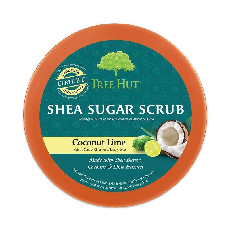 slide 3 of 6, Tree Hut Coconut Lime Shea Sugar Body Scrub - 18oz, 18 oz