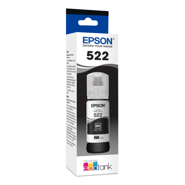 Epson EcoTank 522 - Ultra High Capacity - black - original - ink refill -  for EcoTank ET-2720, ET-2720 All-in-One Supertank Printer, ET-2726, ET-4700