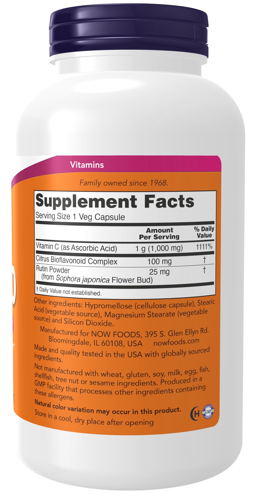 slide 3 of 4, Now Antioxidant Protection C-1000 With 100Mg Of Bioflavonoids Veg Capsules, 250 ct