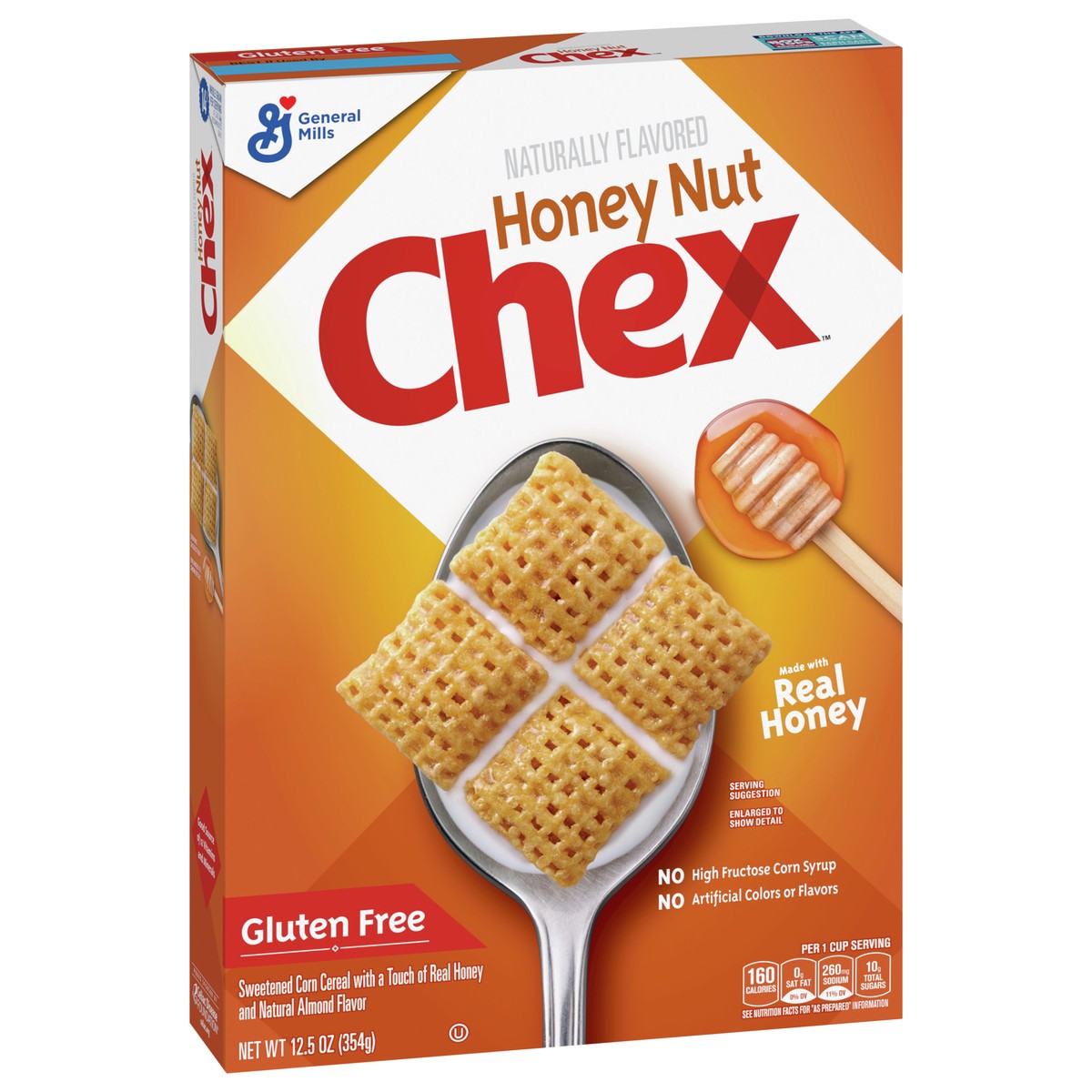 slide 2 of 9, Chex Honey Nut Chex Cereal, Gluten Free, 12.5 oz