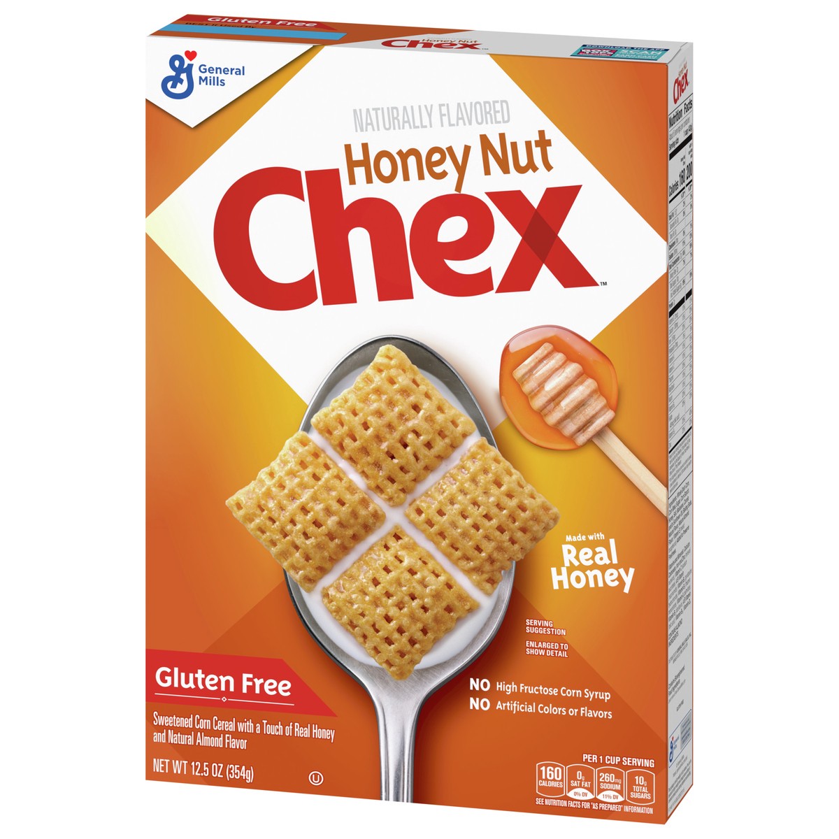 slide 3 of 9, Chex Honey Nut Chex Cereal, Gluten Free, 12.5 oz