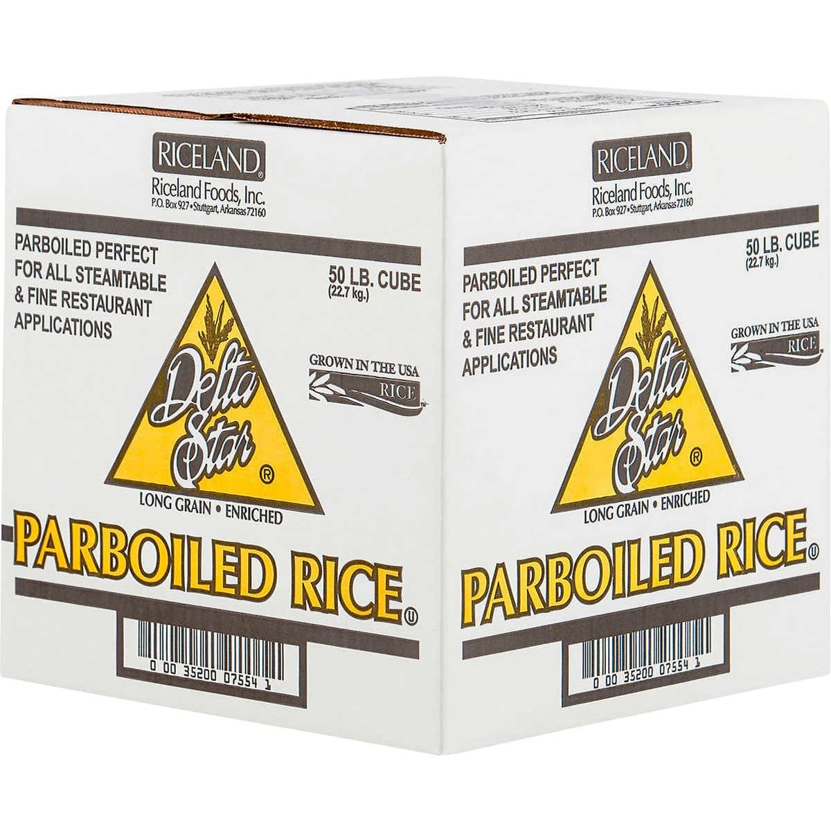 slide 1 of 1, Riceland Foods, Inc.. Delta Star Parboiled Rice Cube, 50 lb