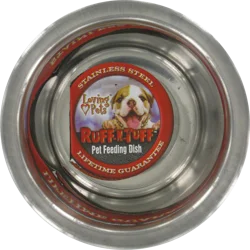 Loving Pets Ruff-N-Tuff Stainless Steel Pet Feeding Dish