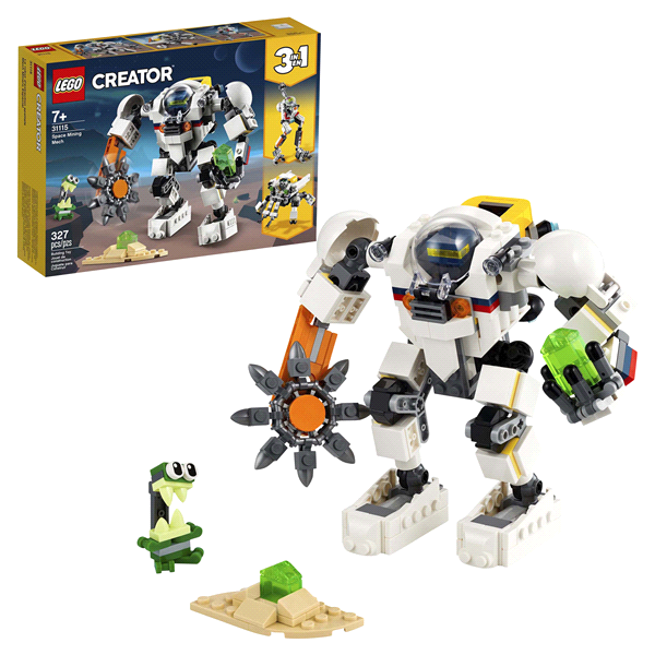 slide 1 of 1, LEGO Creator 3-in-1 Space Mining Mech Playset, 1 ct