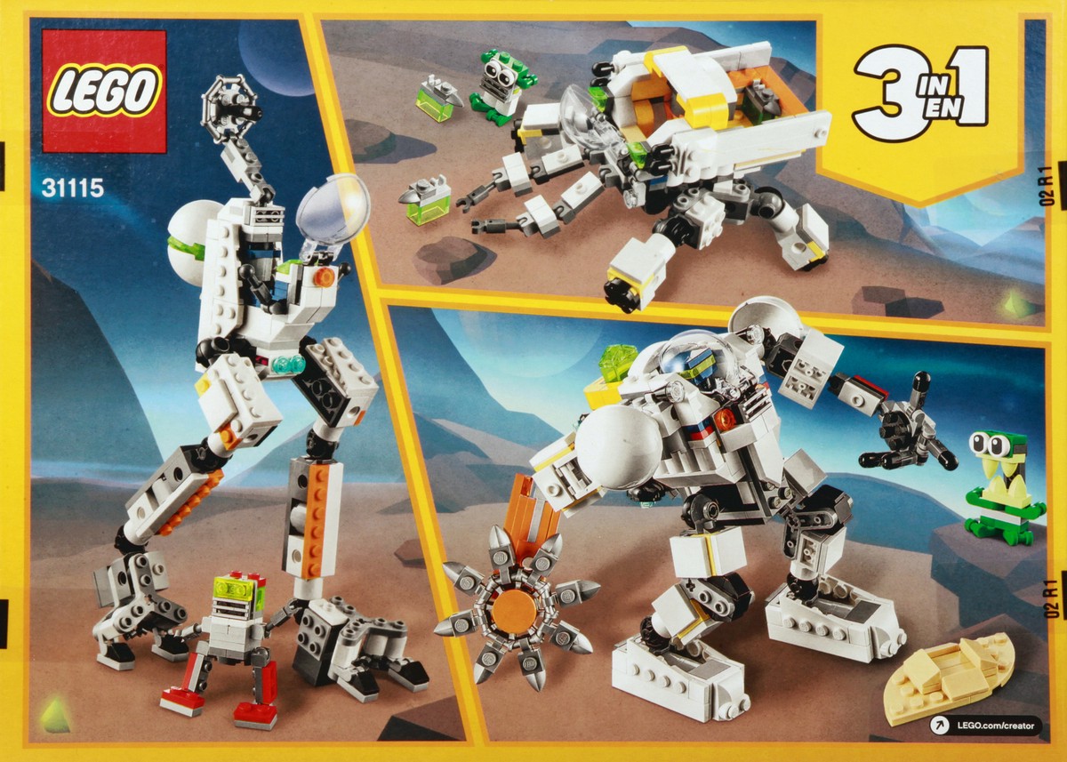 slide 5 of 9, Lego Creator 3-in-1 Space Mining Mech Playset, 1 ct