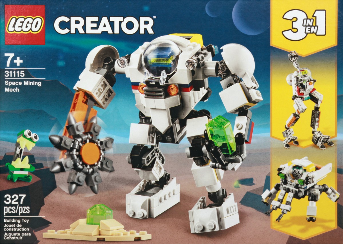 slide 6 of 9, Lego Creator 3-in-1 Space Mining Mech Playset, 1 ct