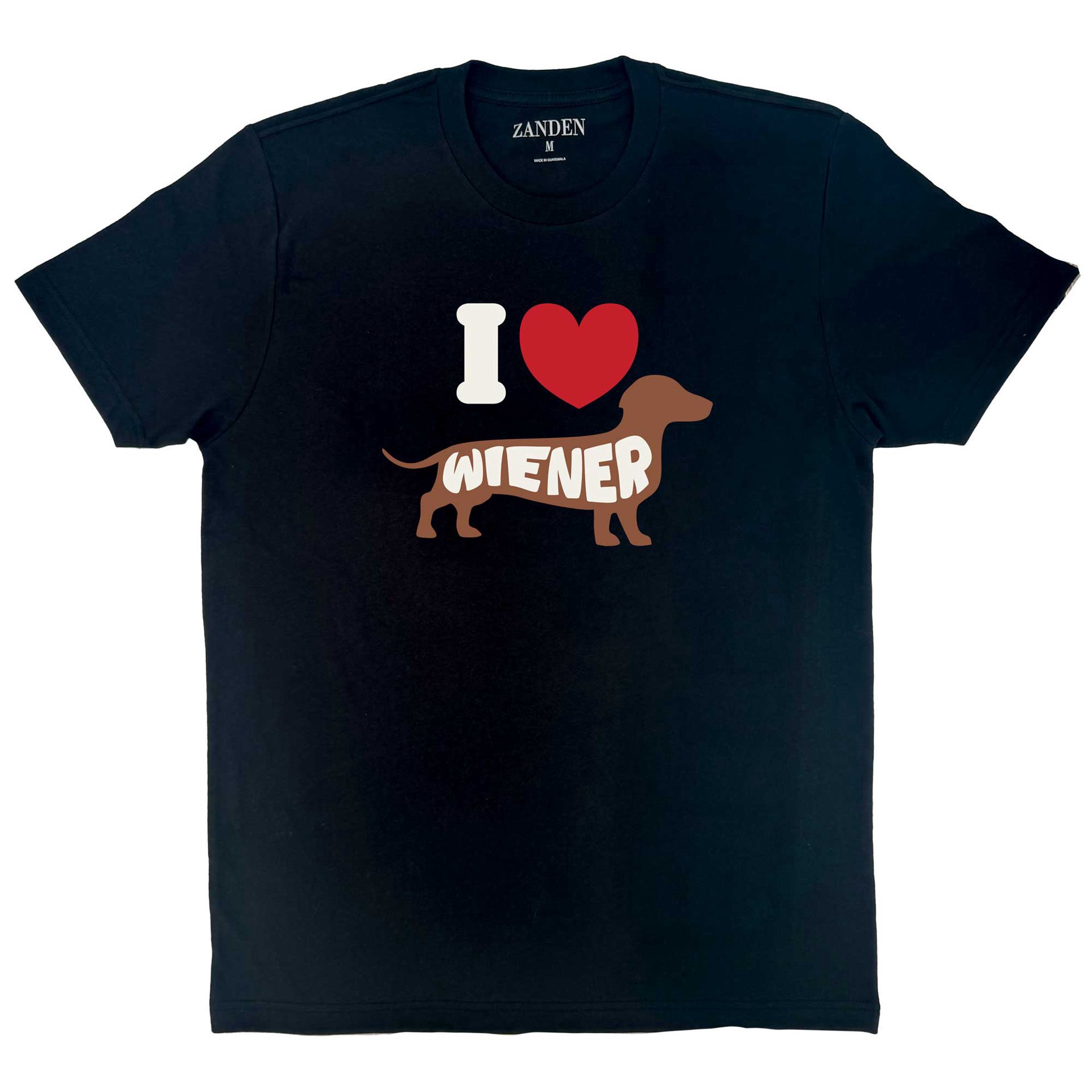 slide 1 of 1, Zanden I Love Wiener Dogs Adult T-Shirt, Medium, MED
