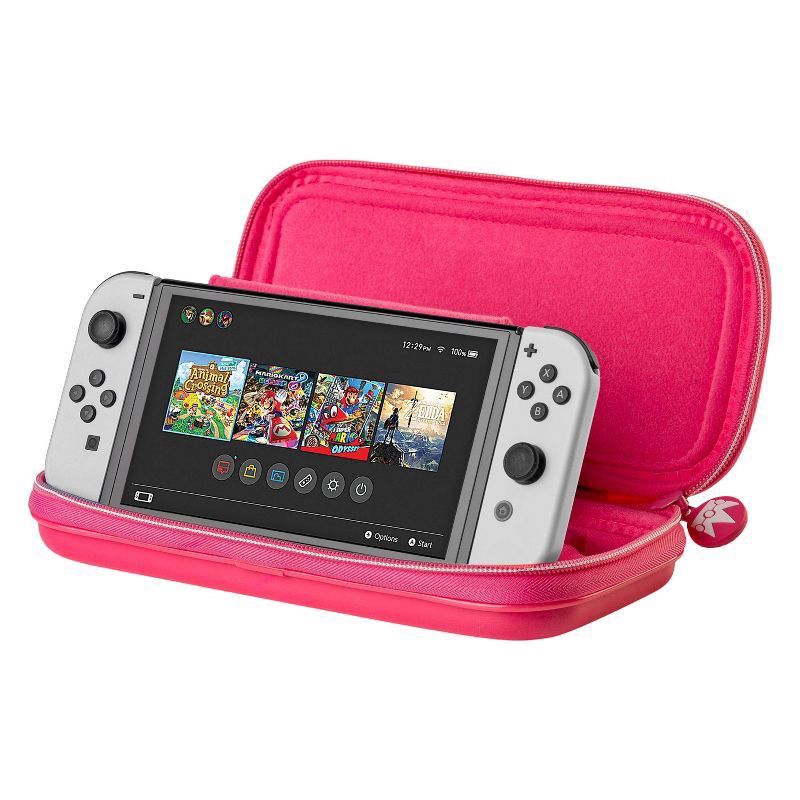 slide 4 of 7, RDS Industries Game Traveler Deluxe Travel Case for Nintendo Switch - Princess Peach Showtime, 1 ct