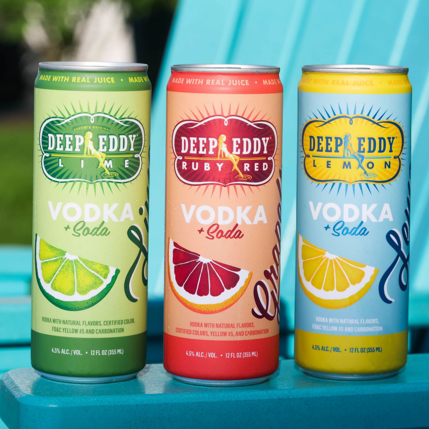 slide 5 of 8, Deep Eddy Ruby Red Grapefruit Vodka + Soda 4 - 12 fl oz Cans, 4 ct; 355 ml