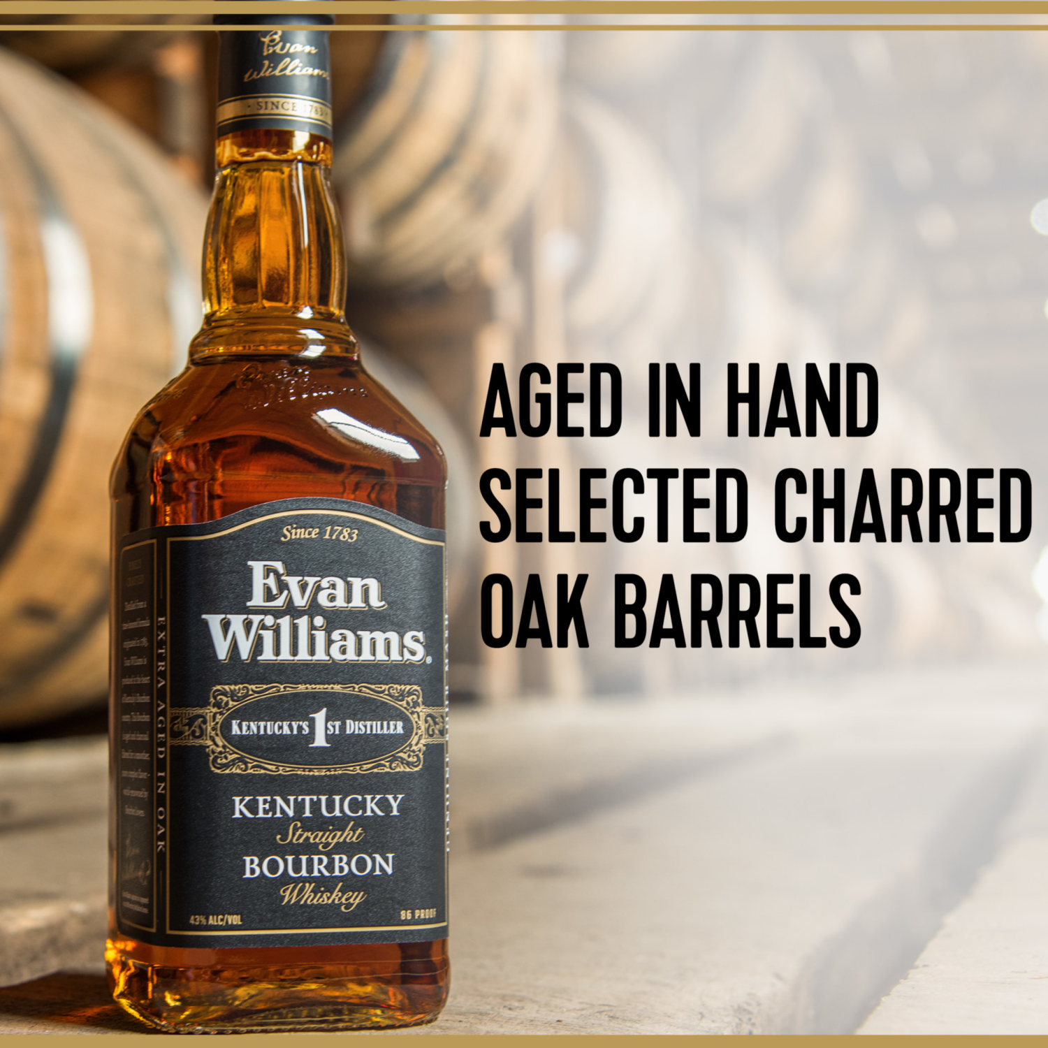 slide 3 of 5, Evan Williams Black Label Straight Bourbon, 750 ml