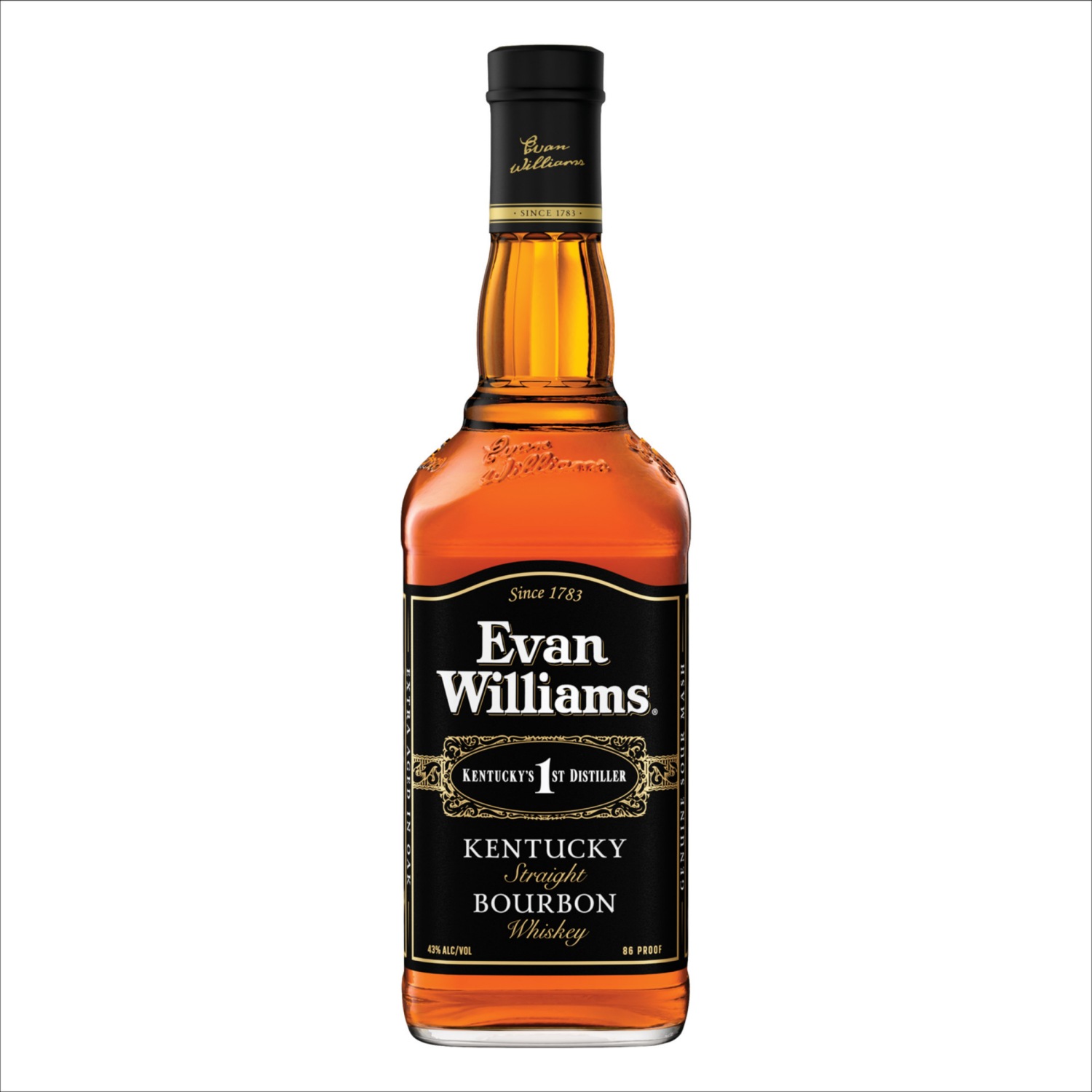 slide 4 of 5, Evan Williams Black Label Straight Bourbon, 750 ml