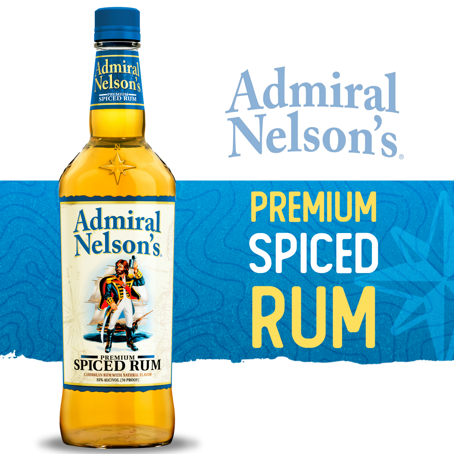 slide 1 of 5, Admiral Nelson's Spiced Rum 750 ml, 750 ml