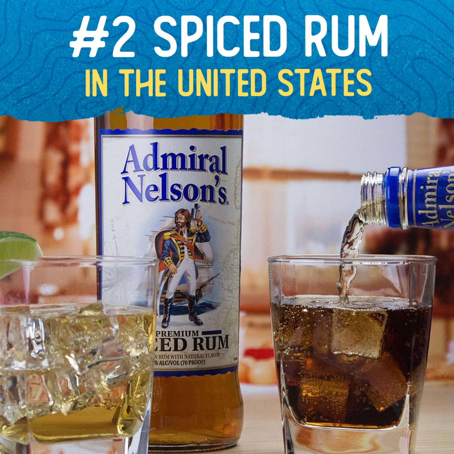 slide 2 of 8, Admiral Nelson's Spiced Rum, 1.75 liter