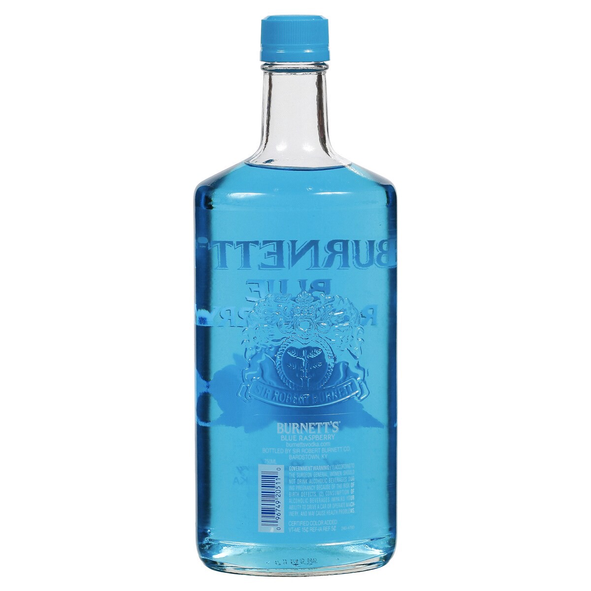 slide 2 of 2, Burnett's Vodka Flavors - Blue Raspb, 750 ml, 750 ml