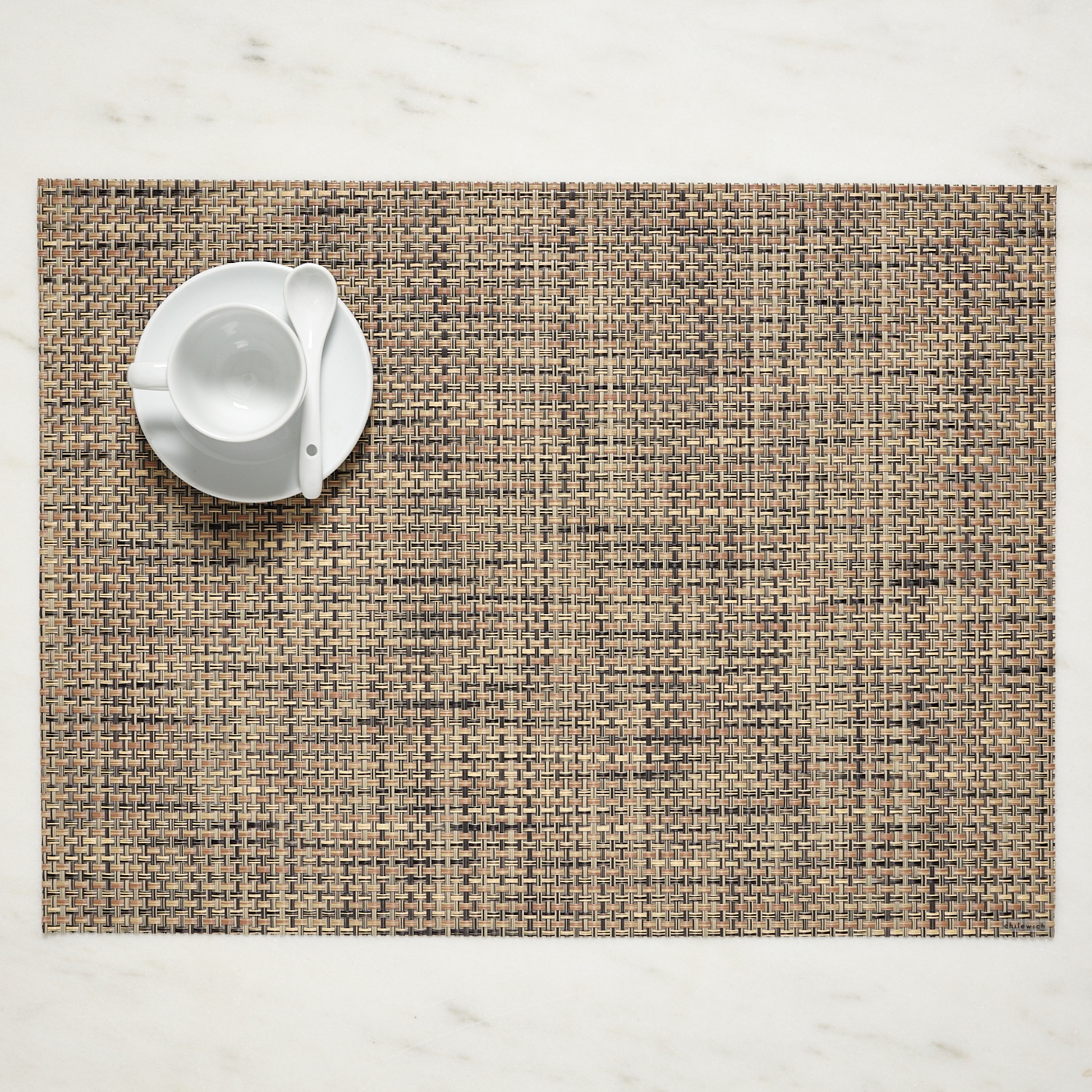 slide 1 of 1, Chilewich Basketweave Placemat, Bark, 19 in x 14 in