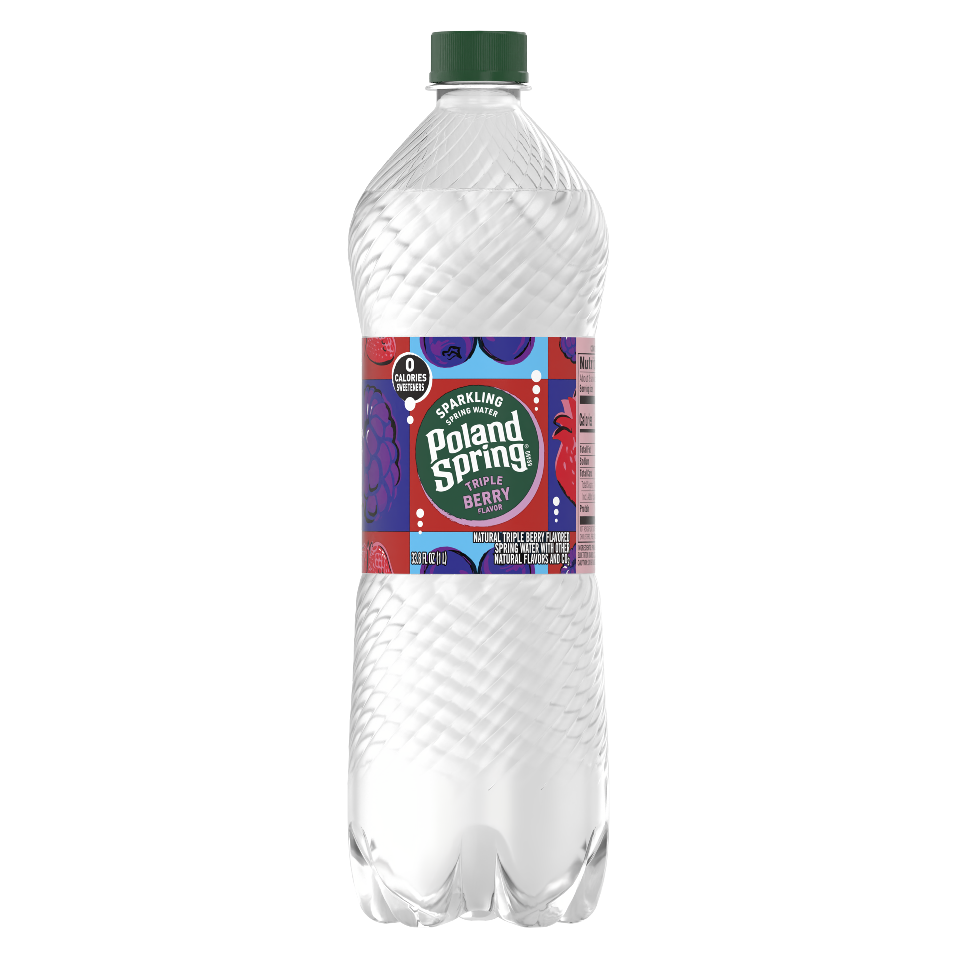 slide 1 of 4, Poland Spring Sparkling Water, Triple Berry- 33.8 oz, 33.8 oz