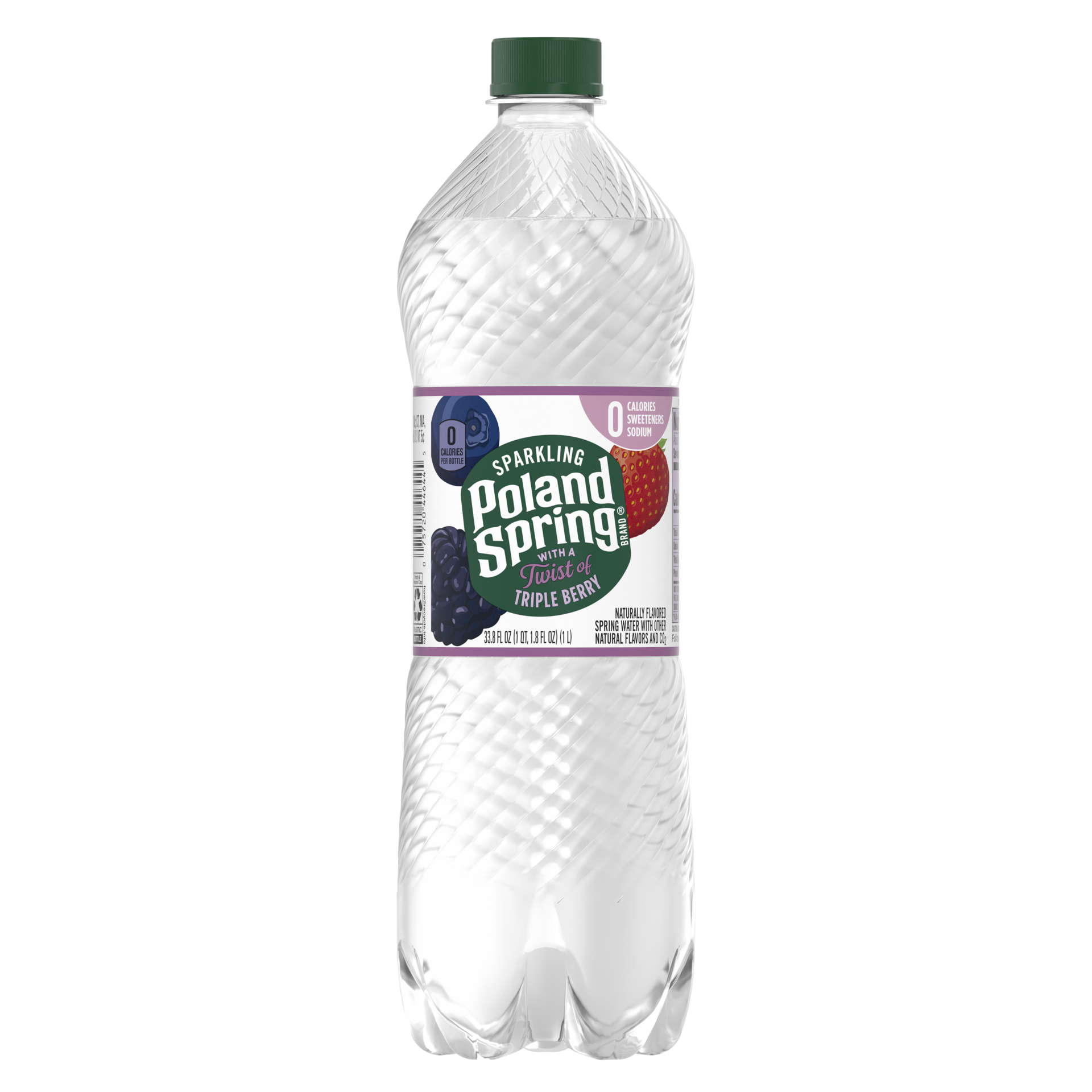 slide 1 of 4, Poland Spring Sparkling Water, Triple Berry- 33.8 oz, 33.8 oz