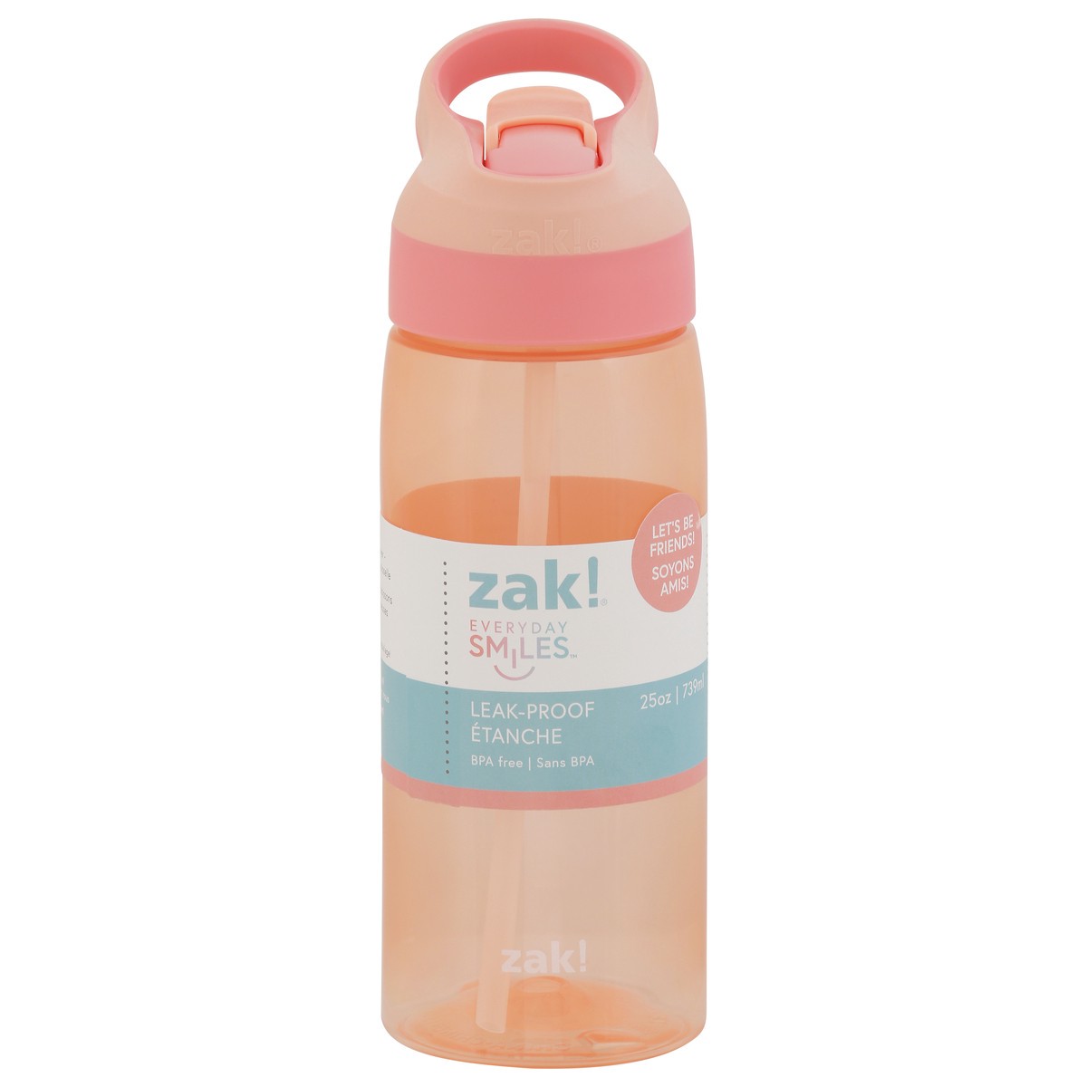 slide 4 of 12, Zak! Designs Everyday Smiles 25 Ounce Bottle 1 ea, 1 ct