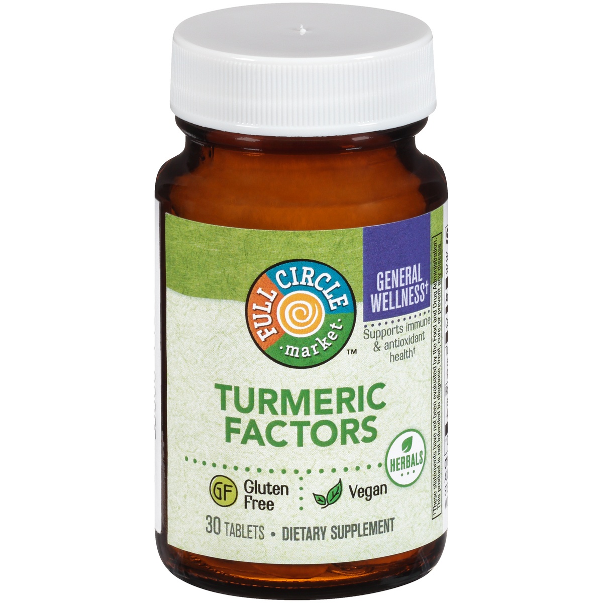 slide 1 of 1, Full Circle Potent Turmeric Factors, 30 ct