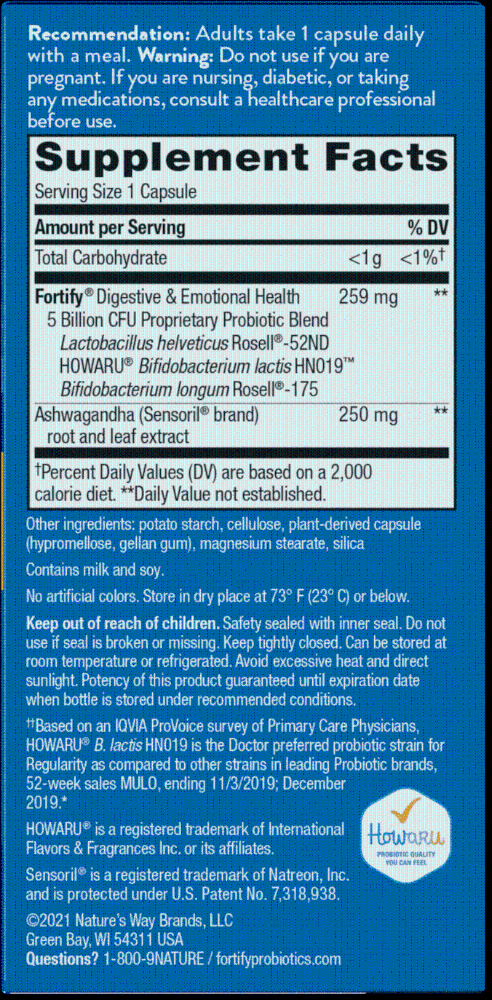 slide 3 of 4, Nature's Way Fortify Mood & Stress Capsules, 30 ct